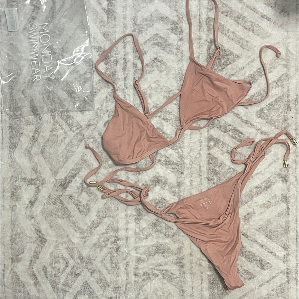 Monday Swimwear Blush Bikini Set